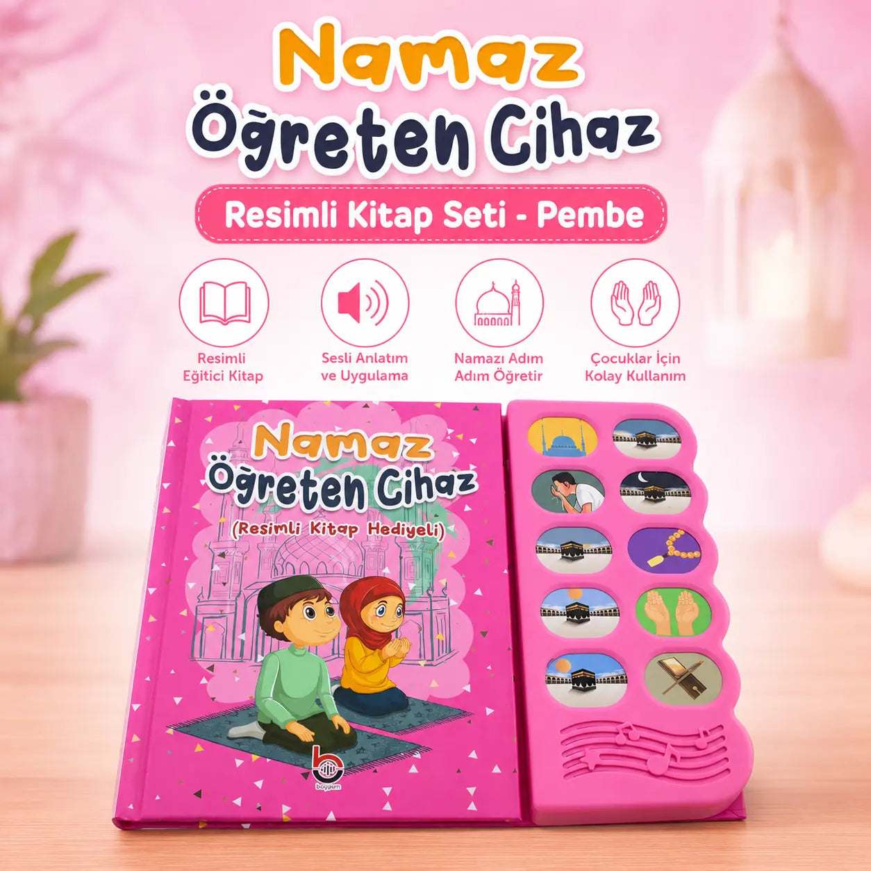 Namaz Öğreten Sesli Cihaz ve Resimli Kitap Seti