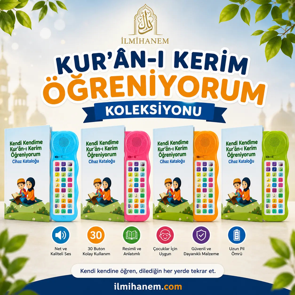 Kuran-ı Kerim Öğreten Sesli Cihaz | Elif Ba Seti