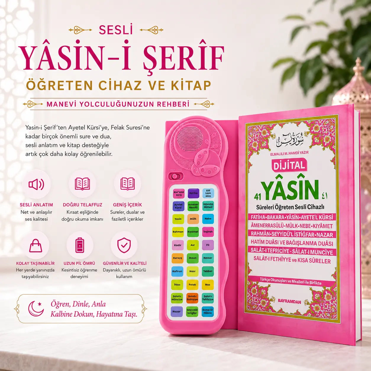 Sesli Yasin-i Şerif Öğreten Cihaz Seti