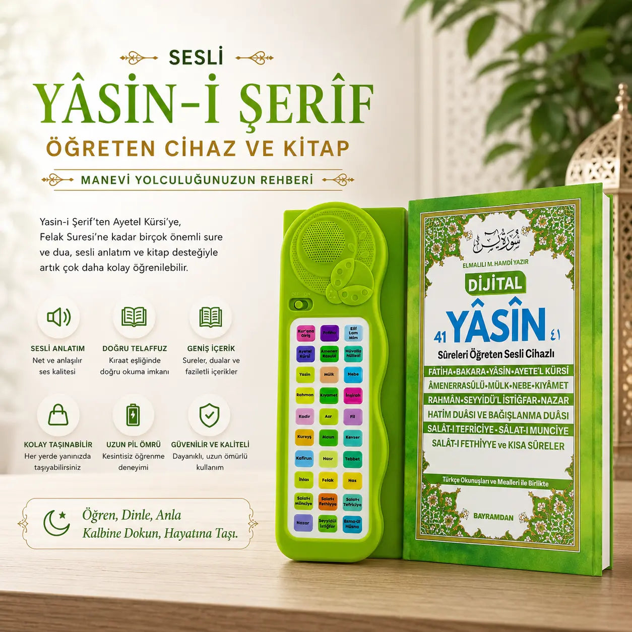 Sesli Yasin-i Şerif Öğreten Cihaz Seti